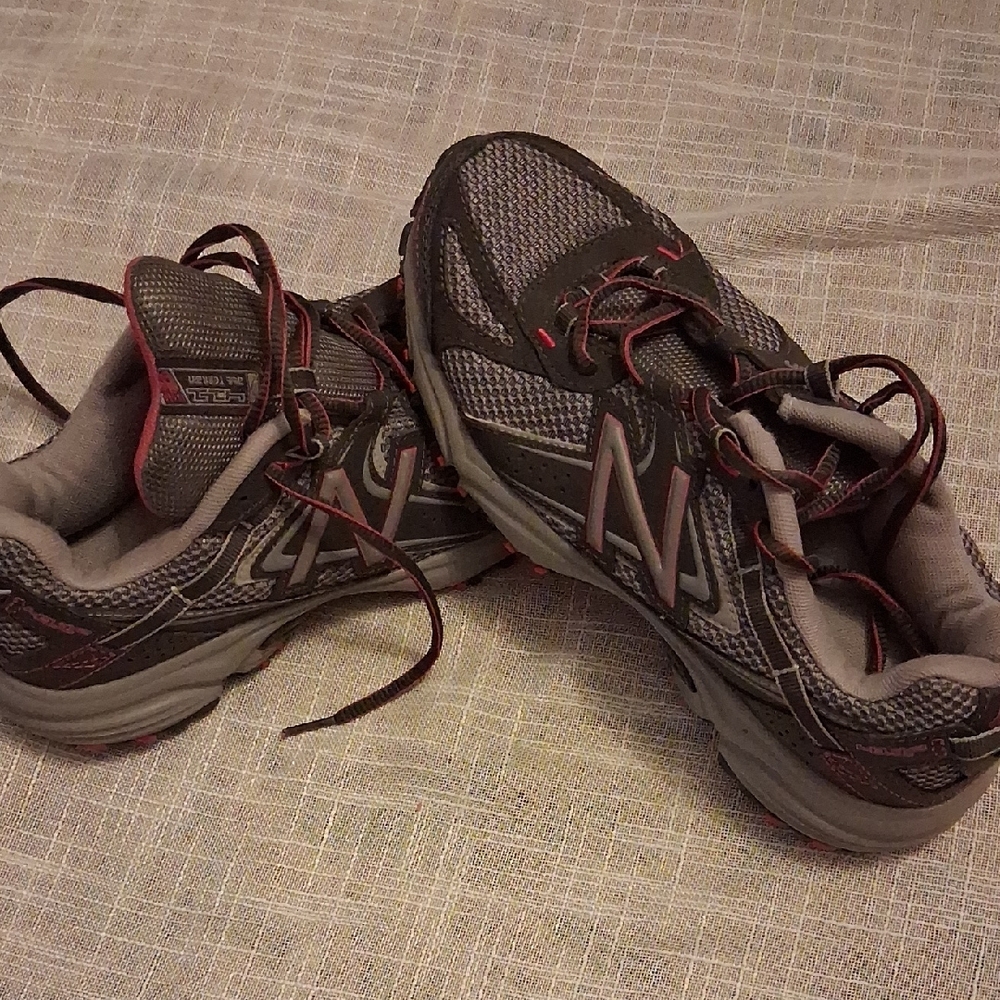 New Balance Charcoal and Crimson Running Shoes